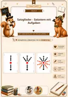Vorschau - Arbeitsblätter - MATERIALPAKET: Satzglieder - MonteZuma - Seite 1