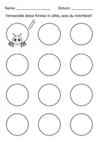 Vorschau - Mal- und Bastelvorlagen - Vertretungsstunde - kreatives Malen - Deckblatt