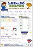 Vorschau - Arbeitsblätter - Lernspiele Mathe Klasse 3–4 | 5 abwechslungsreiche Mathe-Arbeitsblätter - Seite 2