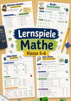 Vorschau - Arbeitsblätter - Lernspiele Mathe Klasse 5–6 | 5 abwechslungsreiche Arbeitsblätter zum selbstständigen Üben - Deckblatt