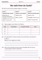 Vorschau - Arbeitsblätter - Basisscreening Deutsch Quellen Klasse 7–8 - Seite 2
