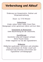 Vorschau - Mal- und Bastelvorlagen - Bewegungsgeschichte Schulanfang – Kater Julius entdeckt die Schule - 2-fach differenziert - Seite 1