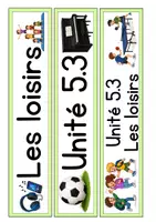 Vorschau - Präsentationen/Tafelbilder - Dis donc 5! - Unité 3 "les loisirs" - Tafelmaterial - Seite 1