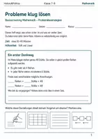 Vorschau - Arbeitsblätter - Problemlösestrategien Basisscreening Klasse 7–8 - Deckblatt
