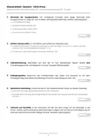 Vorschau - Arbeitsblätter - Klassenarbeit Deutsch: Borchert „An diesem Dienstag" – Kurzgeschichte analysieren mit Lösungen | Klasse 9/10 RS BW - Seite 3