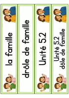 Vorschau - Präsentationen/Tafelbilder - Dis donc! 5 - Unité 2 "drôle de famille" - Tafelmaterial - Seite 1