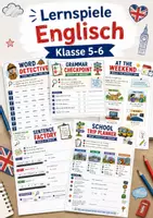 Vorschau - Arbeitsblätter - Lernspiele Englisch Klasse 5–6 | 5 abwechslungsreiche Arbeitsblätter zu Wortschatz, Grammatik & Leseverstehen - Deckblatt
