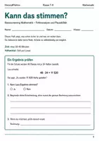 Vorschau - Arbeitsblätter - Fehleranalyse Basisscreening Klasse 7–8 - Deckblatt