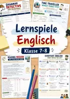 Vorschau - Arbeitsblätter - Lernspiele Englisch Klasse 7–8 | 5 abwechslungsreiche Arbeitsblätter zu Grammatik, Wortschatz & Reading - Deckblatt