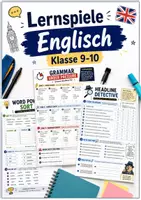 Vorschau - Arbeitsblätter - Lernspiele Englisch Klasse 9–10 | 5 abwechslungsreiche Arbeitsblätter zu Grammatik, Wortschatz & Kommunikation - Deckblatt