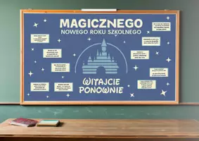 zapowiedź - Dekoracja Gazetka Klasowa szkolna - „Magicznego Nowego Roku Szkolnego” - obwoluta