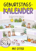 Vorschau - Anderer Materialtyp - Geburtstagskalender Otter - Deckblatt