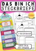 Vorschau - Arbeitsblätter - „Das bin ich“ – Bleistift-Steckbriefe zum Schulstart ✏️ I Schuljahresbeginn I Grundschule 1 2 3 4 5 - Deckblatt