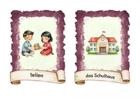 Vorschau - Bildkarten - Bild-Wort-Karten Schulsachen und in der Schule - Seite 3