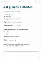 Vorschau - Arbeitsblätter - Größen und Maßstab Basisscreening Klasse 7–8 - Seite 3