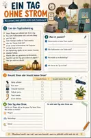 Vorschau - Arbeitsblätter - Ein Tag ohne Strom – Leseverstehen & kreatives Schreiben | kostenlos - Deckblatt