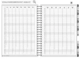 Vorschau - Lehrpläne/Lehrermaterial - 📓 Digitaler Lehrerkalender 2026/2027 – Schlicht, übersichtlich & alltagserprobt Black & White - Seite 2