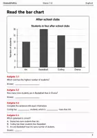 Vorschau - Arbeitsblätter - Basisscreening Englisch Klasse 7–8 Daten und Diagramme - Seite 2