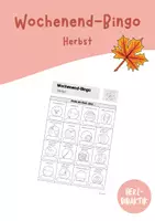Vorschau - Arbeitsblätter - Wochenend-Bingo (Herbst) - Deckblatt
