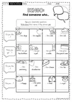 Vorschau - Spiele - Englisch Bingo Klasse 4 – „Find someone who…“ | Wiederholung zum Schuljahresbeginn - Seite 1
