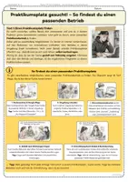 Vorschau - Arbeitsblätter - Praktikumsplatz finden – Betriebe suchen & richtig anrufen AB4 - Seite 1