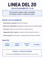 anteprima - Esercizi - Linea del 20 ad alta leggibilità, A4 plastificabile - Pagina di copertina