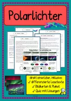 Vorschau - Arbeitsblätter - Polarlichter - Deckblatt