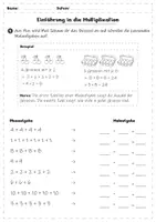 Vorschau - Arbeitsblätter - Einführung in die Multiplikation - Kleines Einmaleins Mathe Klasse 2 & 3 - Seite 3