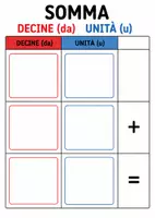 anteprima - Esercizi - Griglia grande somma e sottrazione, plastificabile - Pagina 1