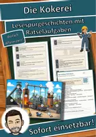 Vorschau - Arbeitsblätter - Die Kokerei – Lesespurgeschichte mit Rätselaufgaben (Klasse 9) - Deckblatt