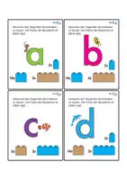 Vorschau - Stationenlernen - ABC Lego® - Kleinbuchstaben bauen #homeschooling - Seite 1
