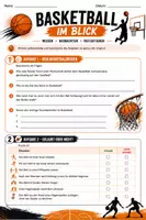 Vorschau - Arbeitsblätter - Basketball – Ersatzaufgabe für den Sportunterricht | Theorie & Beobachtung - Deckblatt