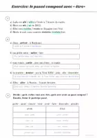 Vorschau - Arbeitsblätter - Passé composé mit être | Französisch - Seite 3