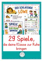 Vorschau - Spiele - Ruhespiele und Konzentrationsspiele für die Grundschule - Deckblatt