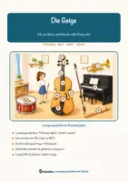 Vorschau - Arbeitsblätter - Die Geige – Lesespurgeschichte mit Rätselaufgaben (Klasse 8) - Seite 1