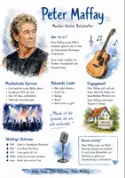 Vorschau - Arbeitsblätter - Lernposter + Arbeitsblätter zum Thema "Peter Maffay" + Lösung & MP3 + Mindmap - Deckblatt