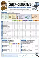 Vorschau - Arbeitsblätter - Lernspiele Informatik Klasse 7–8 | 5 abwechslungsreiche Arbeitsblätter zu Daten, Algorithmen, Cyber-Sicherheit & Code - Seite 1