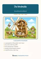 Vorschau - Mal- und Bastelvorlagen - Die Windmühle – Lesespurgeschichte mit Rätselaufgaben (Klasse 8) - Seite 1