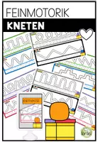 Vorschau - Arbeitsblätter - Feinmotorik – Kneten | 16 Knetkarten für Schulanfang & Vorschule - Deckblatt