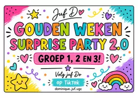 Voorbeeld - Groep 1,2 en 3!!! - Gouden Weken Surprise Party 2.0 - Voorblad