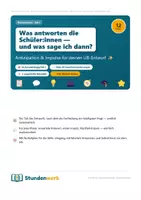 Vorschau - Stundenentwürfe - Referendariats-Paket UB-Kits komplett - Deckblatt