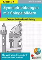 Vorschau - Arbeitsblätter - Symmetrieübungen mit Spiegelbildern | Mathematik Geometrie Klasse 3-6 GS SEK | Achsensymmetrie, Quadratgitter, Spiegelbilder zeichnen, Feinmotorik, räumliches Denken | differenzierte Arbeitsblätter Kopiervorlagen Vertretungsstunden mit Lösungen - Deckblatt