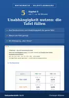 Vorschau - selbst erstellte Cliparts/Grafiken - Kapitel 5 Unabhängigkeit nutzen Selbstlernkurs - Deckblatt