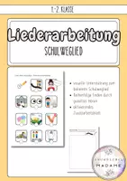 Vorschau - Arbeitsblätter - Liederarbeitung Schulweglied // 1.-2. Klasse - Deckblatt