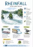 Vorschau - Arbeitsblätter - Lernposter + Arbeitsblätter zum Thema "Rheinfall" + Lösung & MP3 + Mindmap + Infografik - Deckblatt
