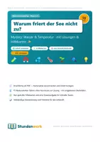 Vorschau - Arbeitsblätter - Mystery Wasser und Temperatur im See - Deckblatt