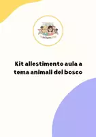 anteprima - Poster - Allestimento dell'aula a tema animali del bosco - Pagina di copertina