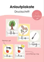 Vorschau - Poster - Anlautplakate - Druckschrift - Deckblatt