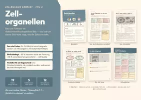 Vorschau - Unterrichtsreihen - Zellorgane Gesellen im Elektronenmikroskopischen Bild – Zellbiologie, kompakt, Teil 2 - Deckblatt