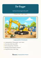 Vorschau - Arbeitsblätter - Der Bagger – Lesespurgeschichte mit Rätselaufgaben (Klasse 8) - Seite 1